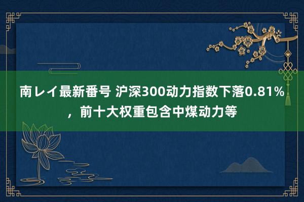 南レイ最新番号 沪深300动力指数下落0.81%，前十大权重包含中煤动力等