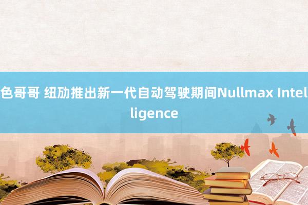 色哥哥 纽劢推出新一代自动驾驶期间Nullmax Intelligence