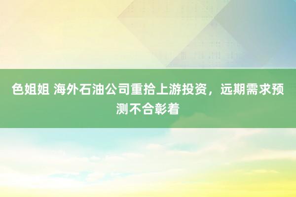 色姐姐 海外石油公司重拾上游投资，远期需求预测不合彰着